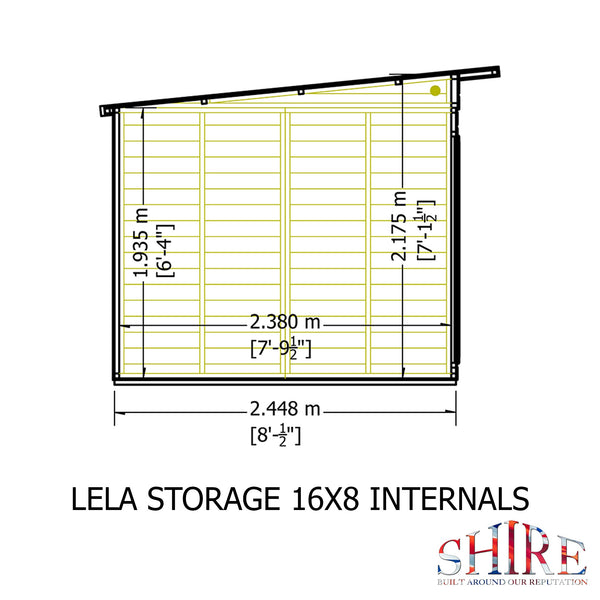 Shire Lela 16x8 Multiroom Summerhouse and Storage Shed - Best Shed
