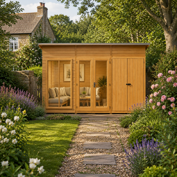 Shire Lela 12x4 Multiroom Summerhouse and Storage Shed