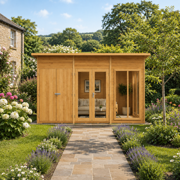 Shire Lela 12x8 Multiroom Summerhouse and Storage Shed
