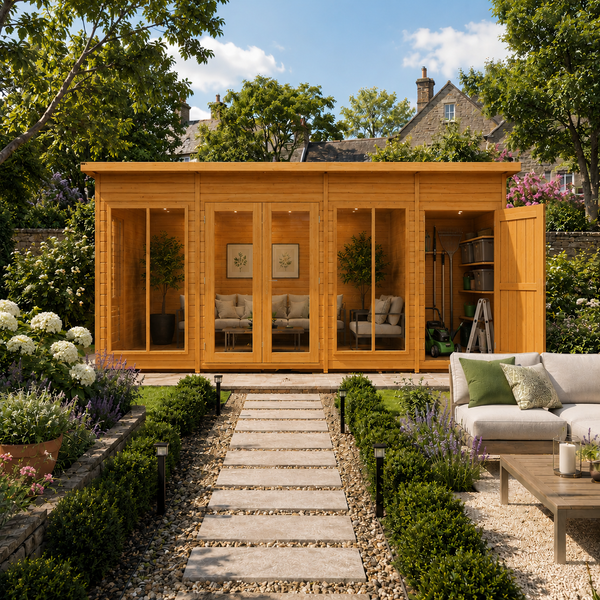 Shire Lela 16x6 Multiroom Summerhouse and Storage Shed