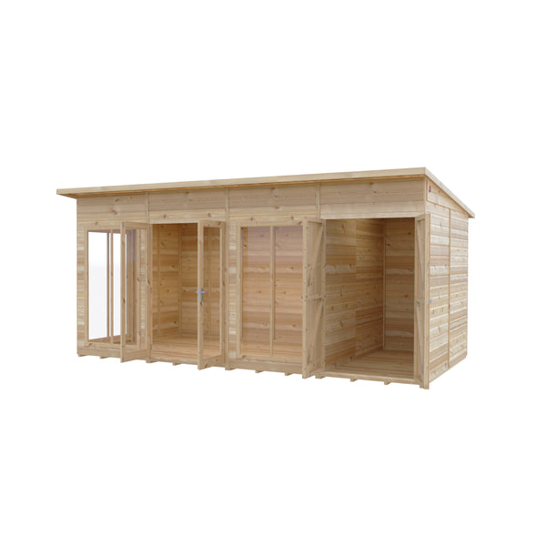 Shire Lela 16x8 Multiroom Summerhouse and Storage Shed