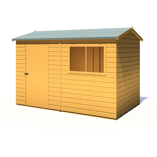 Lewis 10x6 Reverse Apex Style D Garden Shed 12mm Shiplap T&G