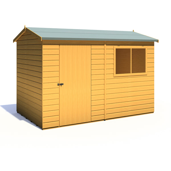 Lewis 10x6 Reverse Apex Style D Garden Shed 12mm Shiplap T&G