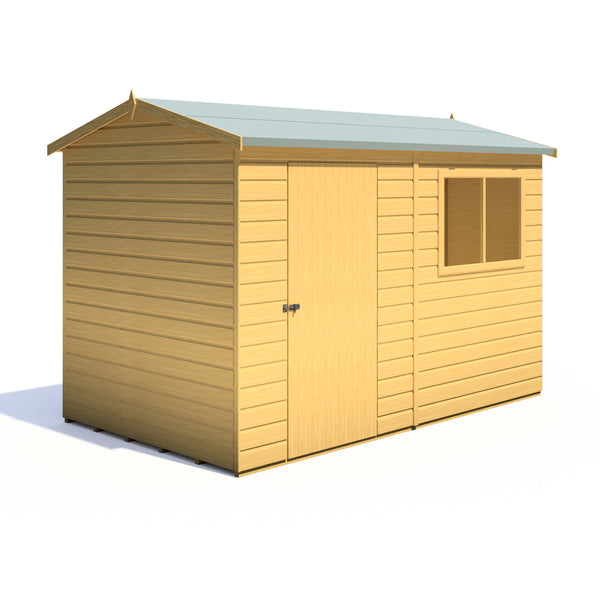 Lewis 10x6 Reverse Apex Style D Garden Shed 12mm Shiplap T&G