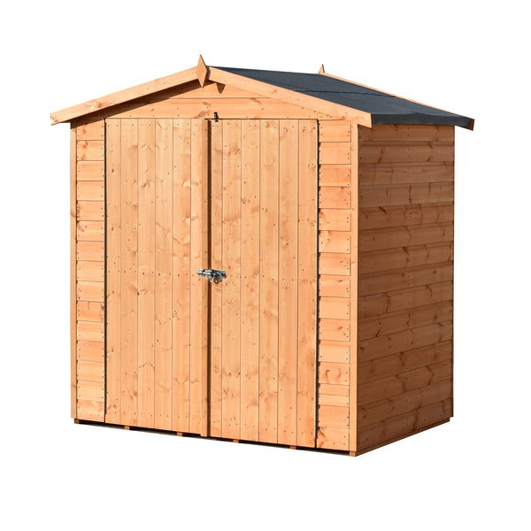 Lewis 4x6 Garden Shed Double Doors 12mm Shiplap T&G
