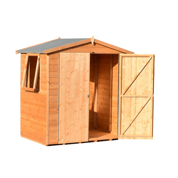 Lewis 4x6 Garden Shed Double Doors 12mm Shiplap T&G