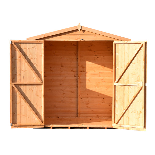 Lewis 4x6 Garden Shed Double Doors 12mm Shiplap T&G