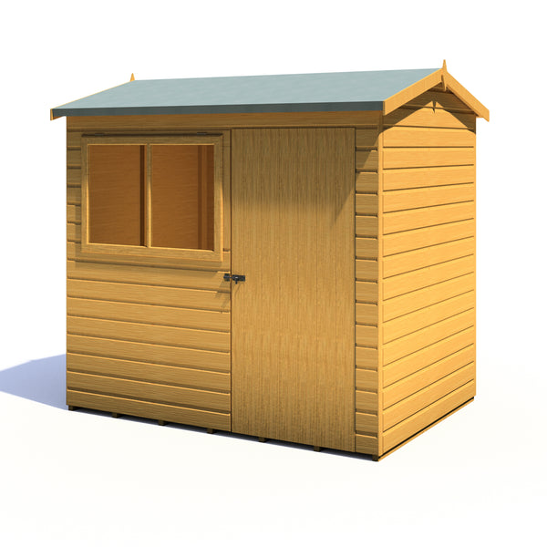 Lewis 7x5 Reverse Apex Style C Garden Shed 12mm Shiplap T&G