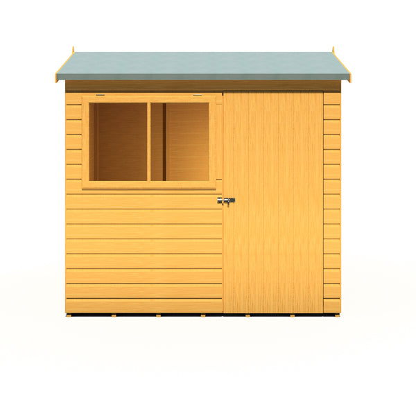 Lewis 7x5 Reverse Apex Style C Garden Shed 12mm Shiplap T&G