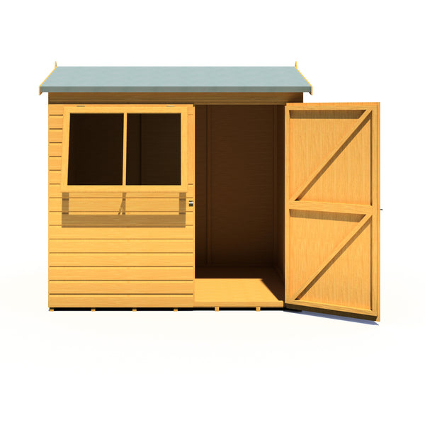 Lewis 7x5 Reverse Apex Style C Garden Shed 12mm Shiplap T&G