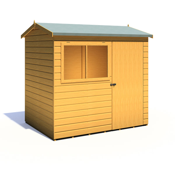 Lewis 7x5 Reverse Apex Style C Garden Shed 12mm Shiplap T&G