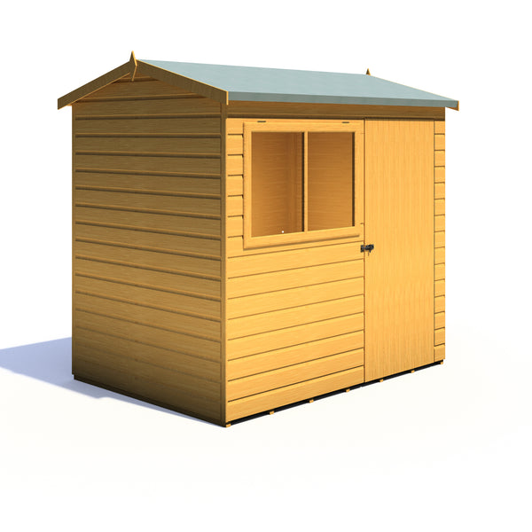 Lewis 7x5 Reverse Apex Style C Garden Shed 12mm Shiplap T&G