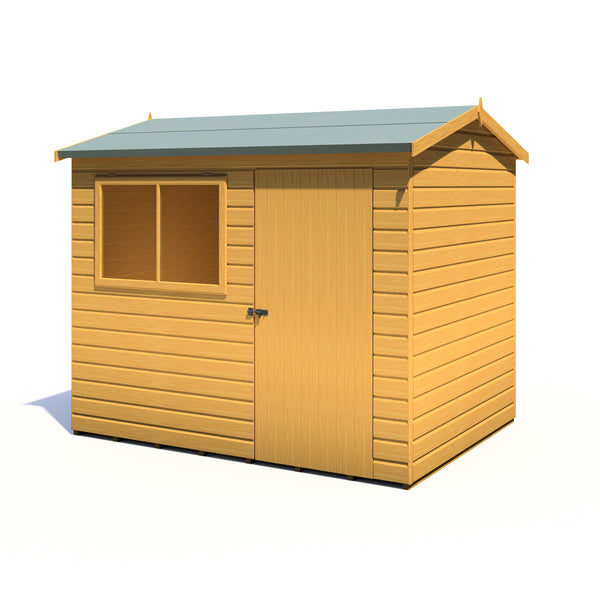 Lewis 8x6 SD Reverse Apex Style C Garden Shed 12mm Shiplap T&G
