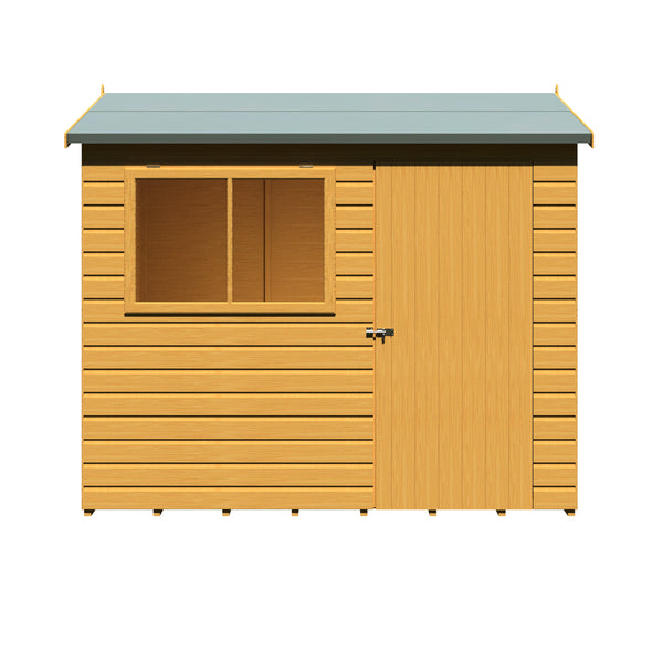 Lewis 8x6 SD Reverse Apex Style C Garden Shed 12mm Shiplap T&G
