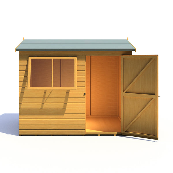 Lewis 8x6 SD Reverse Apex Style C Garden Shed 12mm Shiplap T&G