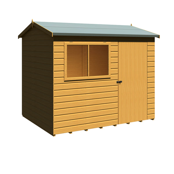 Lewis 8x6 SD Reverse Apex Style C Garden Shed 12mm Shiplap T&G