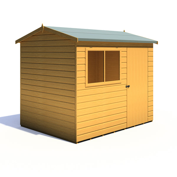 Lewis 8x6 SD Reverse Apex Style C Garden Shed 12mm Shiplap T&G
