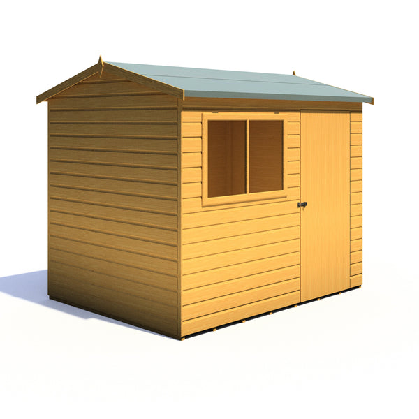 Lewis 8x6 SD Reverse Apex Style C Garden Shed 12mm Shiplap T&G