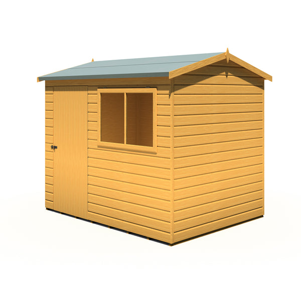 Lewis 8x6 SD Reverse Apex Style D Garden Shed 12mm Shiplap T&G
