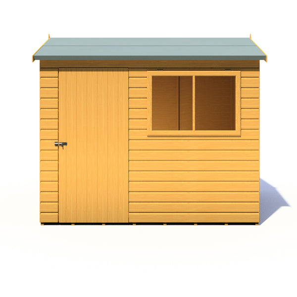 Lewis 8x6 SD Reverse Apex Style D Garden Shed 12mm Shiplap T&G