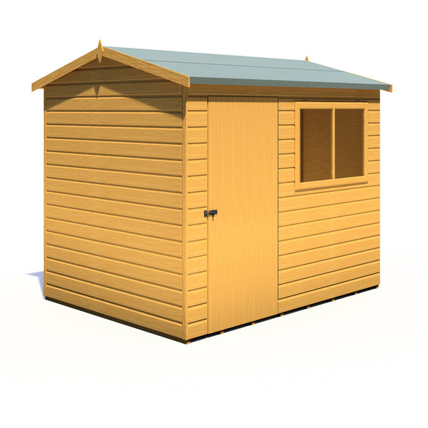 Lewis 8x6 SD Reverse Apex Style D Garden Shed 12mm Shiplap T&G