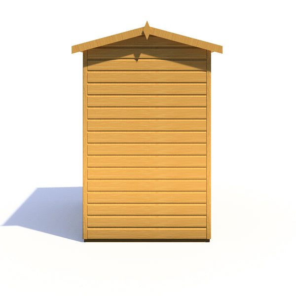 Lewis 6x4 Reverse Apex Style C Garden Shed Single Door 12mm T&G