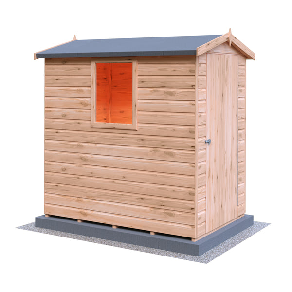 Lewis 6x4 Garden Shed Single Door 12mm T&G