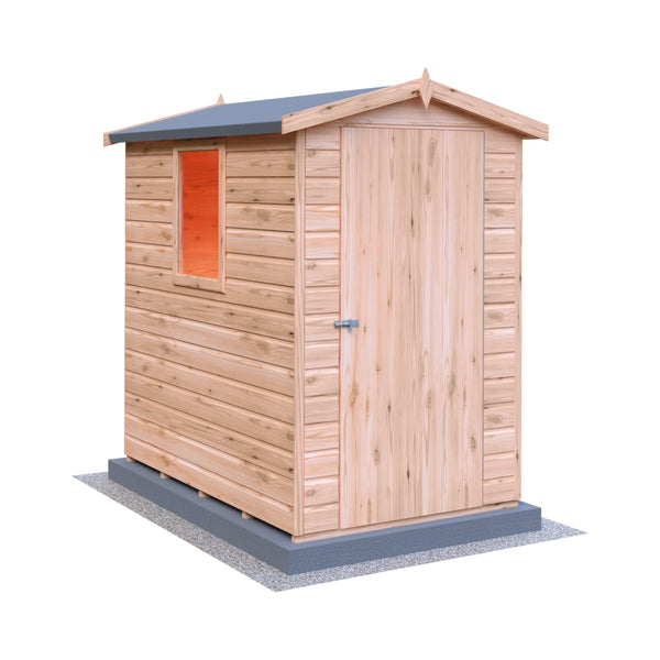 Lewis 6x4 Garden Shed Single Door 12mm T&G