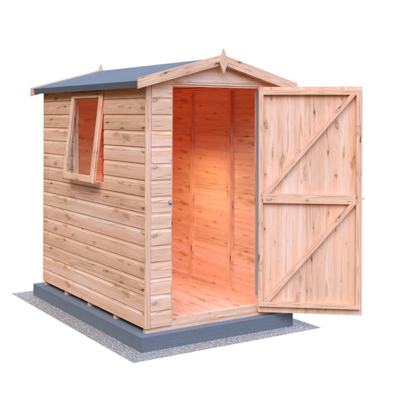 Lewis 6x4 Garden Shed Single Door 12mm T&G