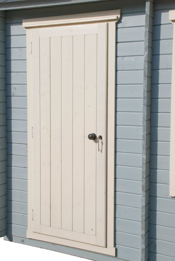 Shire Rowney Corner Log Cabin 28mm interlock cladding - Best Shed