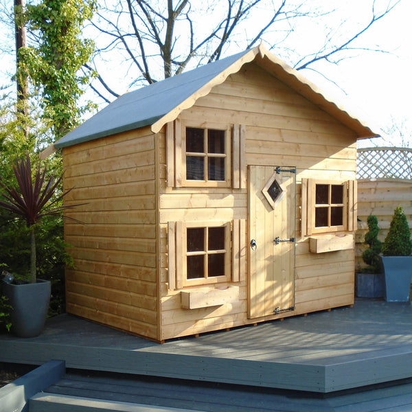 Shire Loft 8x6 storey Childrens Playhouse with 12mm Shiplap