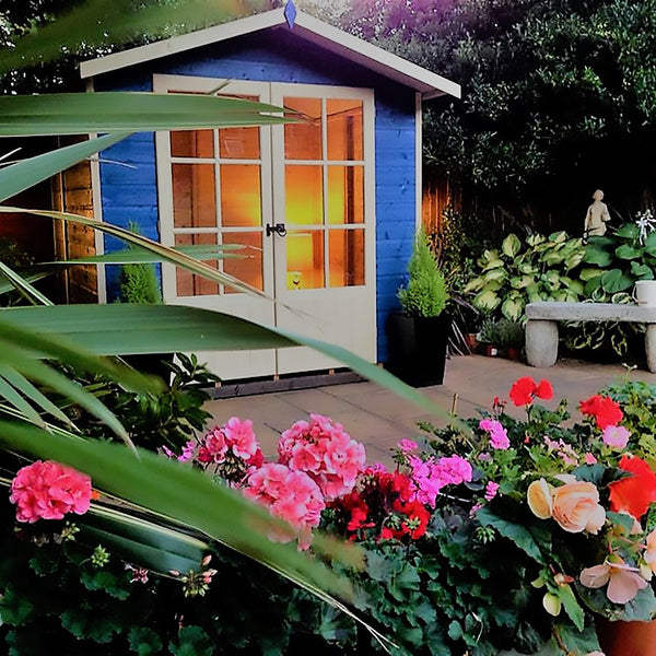 Shire Lumley 7x5 12mm interlock Clad wooden Summerhouse - Best Shed