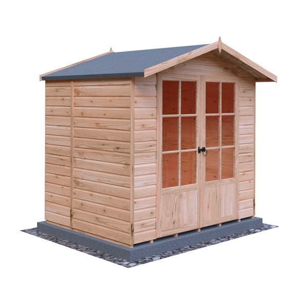 Shire Lumley 7x5 12mm interlock Clad wooden Summerhouse - Best Shed