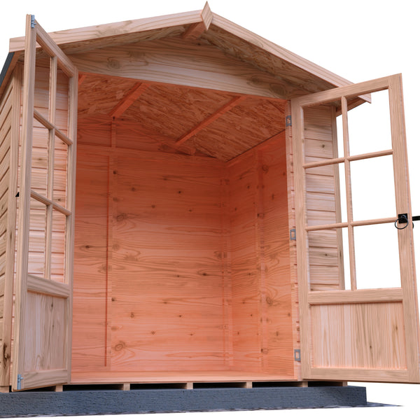 Shire Lumley 7x5 12mm interlock Clad wooden Summerhouse - Best Shed