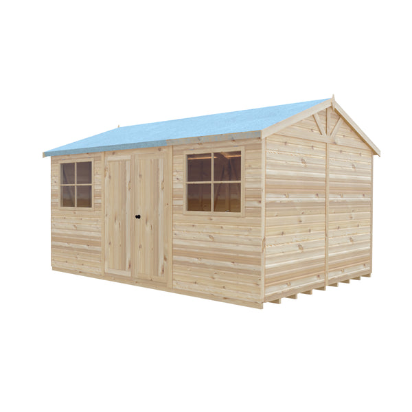 Mammoth 10x15 Double Door 12mm Shiplap Garden Shed