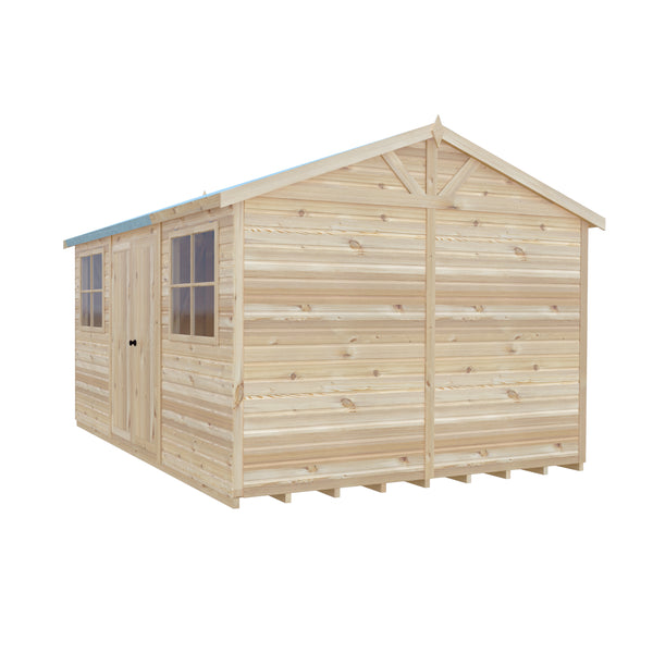 Mammoth 10x15 Double Door 12mm Shiplap Garden Shed