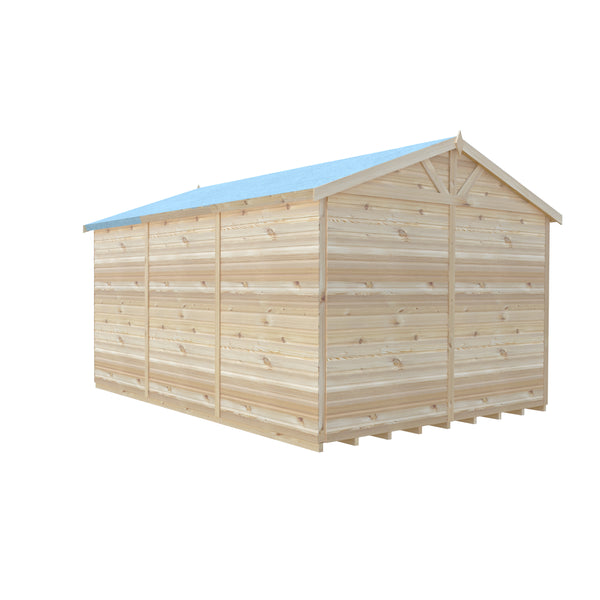 Mammoth 10x15 Double Door 12mm Shiplap Garden Shed
