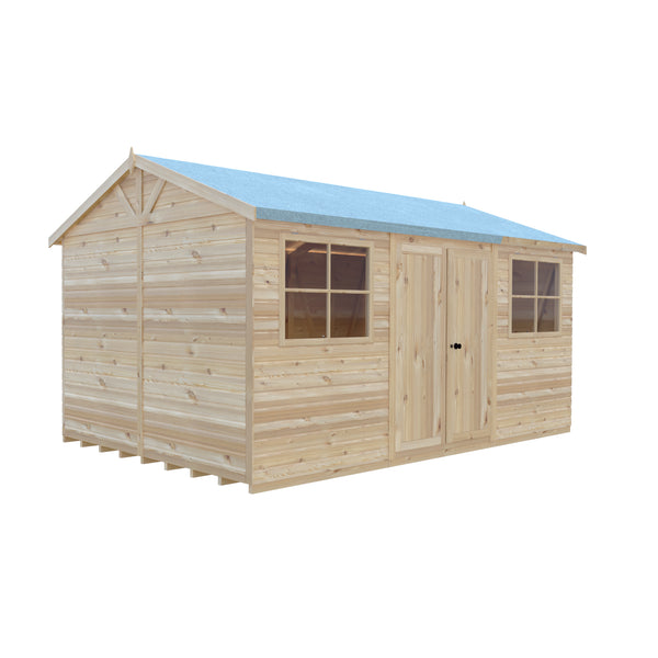 Mammoth 10x15 Double Door 12mm Shiplap Garden Shed