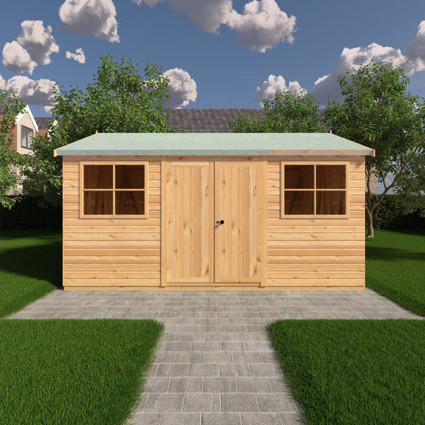 Mammoth 10x15 Double Door 12mm Shiplap Garden Shed
