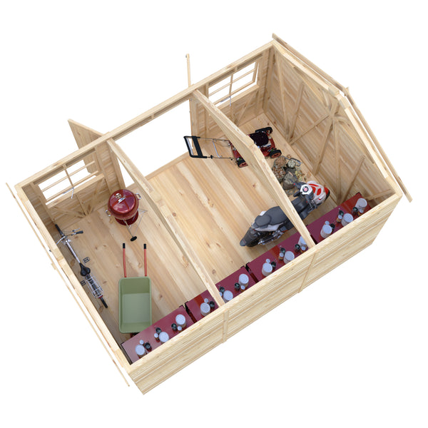 Mammoth 10x15 Double Door 12mm Shiplap Garden Shed