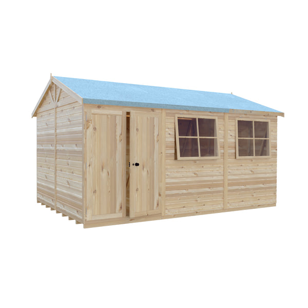 Mammoth 10x15 Double Door 12mm Shiplap Garden Shed