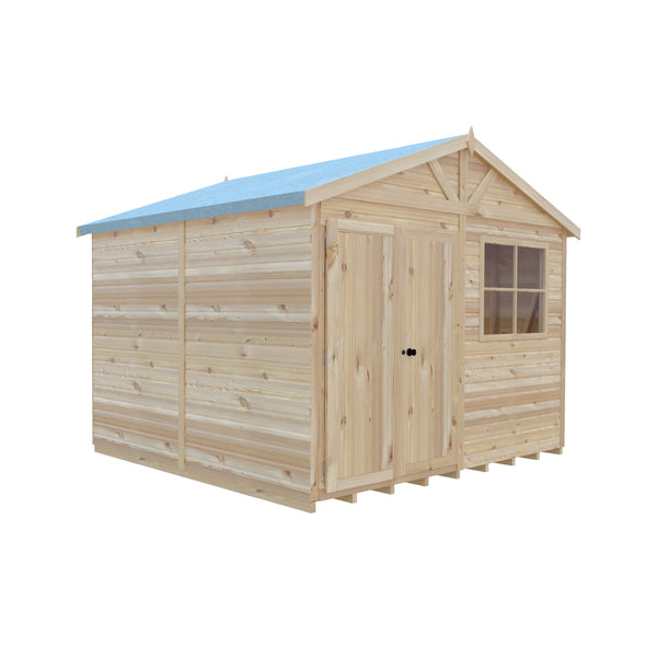 Mammoth 10x10 Double Door 12mm Shiplap Garden Shed