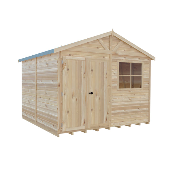 Mammoth 10x10 Double Door 12mm Shiplap Garden Shed