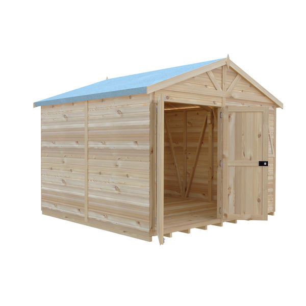 Mammoth 10x10 Double Door 12mm Shiplap Garden Shed