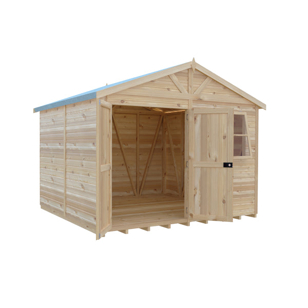 Mammoth 10x10 Double Door 12mm Shiplap Garden Shed