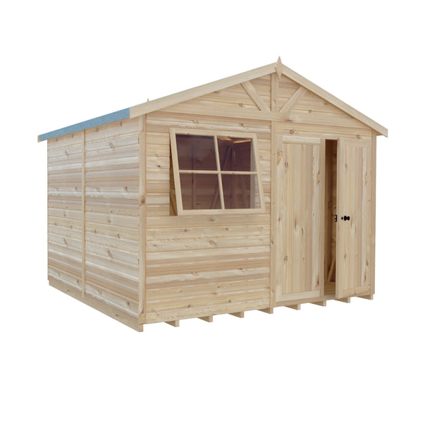 Mammoth 10x10 Double Door 12mm Shiplap Garden Shed