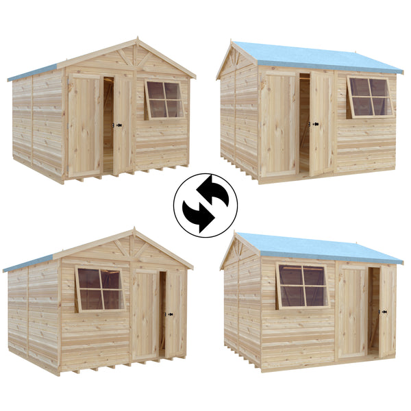 Mammoth 10x10 Double Door 12mm Shiplap Garden Shed
