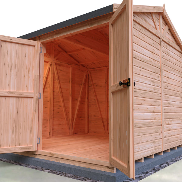 Mammoth 10x10 Double Door 12mm Shiplap Garden Shed