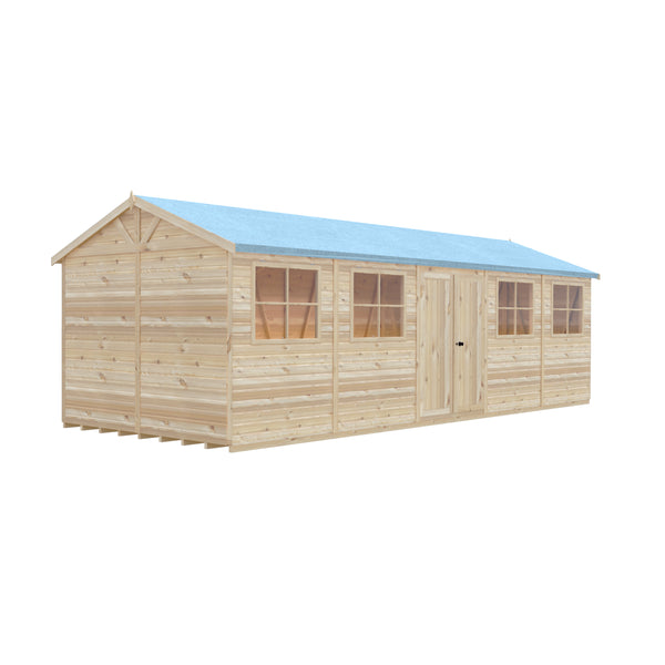 Mammoth 10x25 Double Door 12mm Shiplap Garden Shed