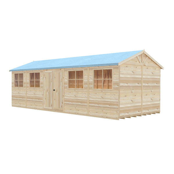 Mammoth 10x25 Double Door 12mm Shiplap Garden Shed